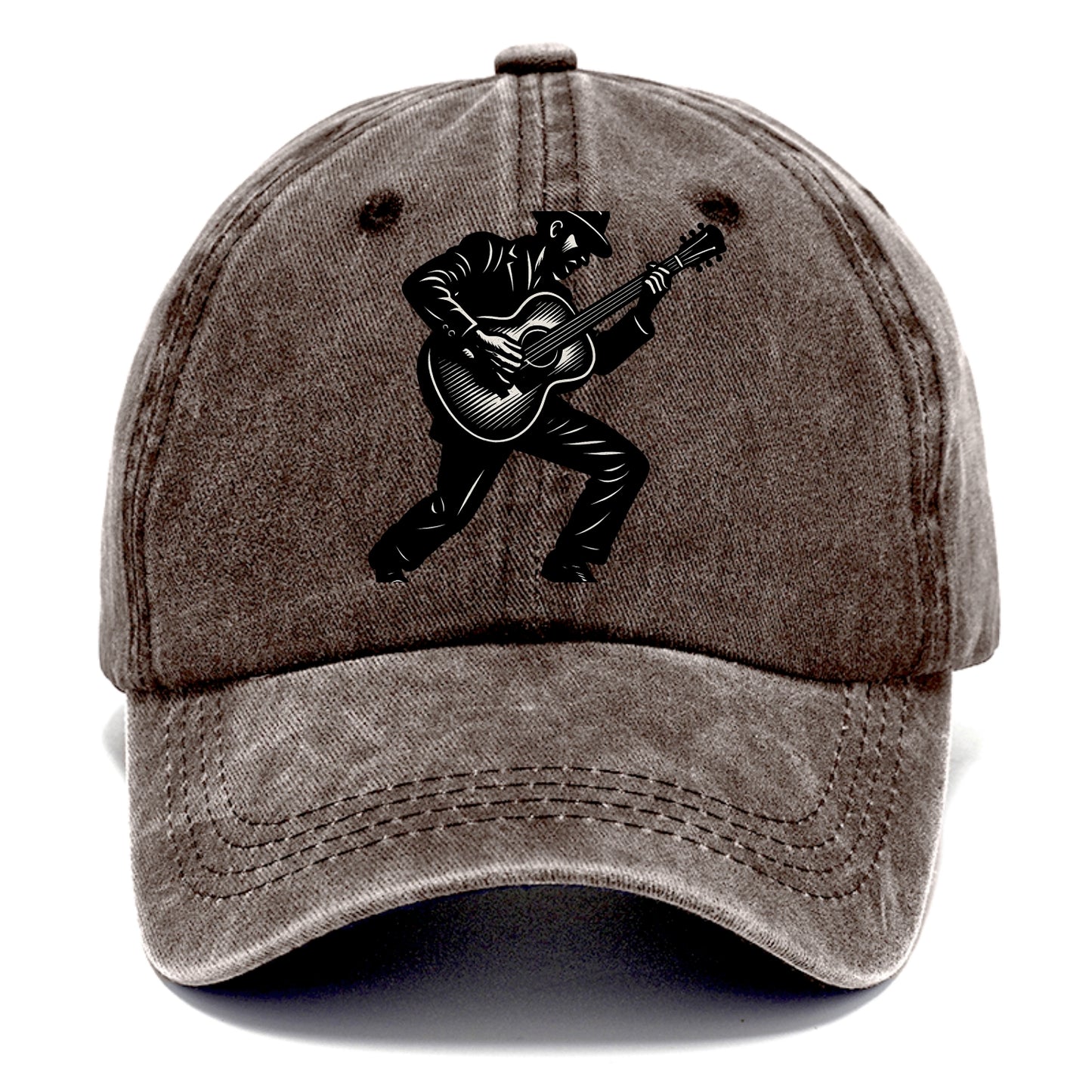 Guitarist playing acoustic guitar - Classic Cap - Brown