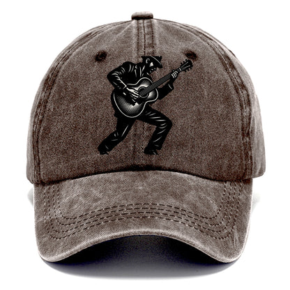 Guitarist playing acoustic guitar - Classic Cap - Brown