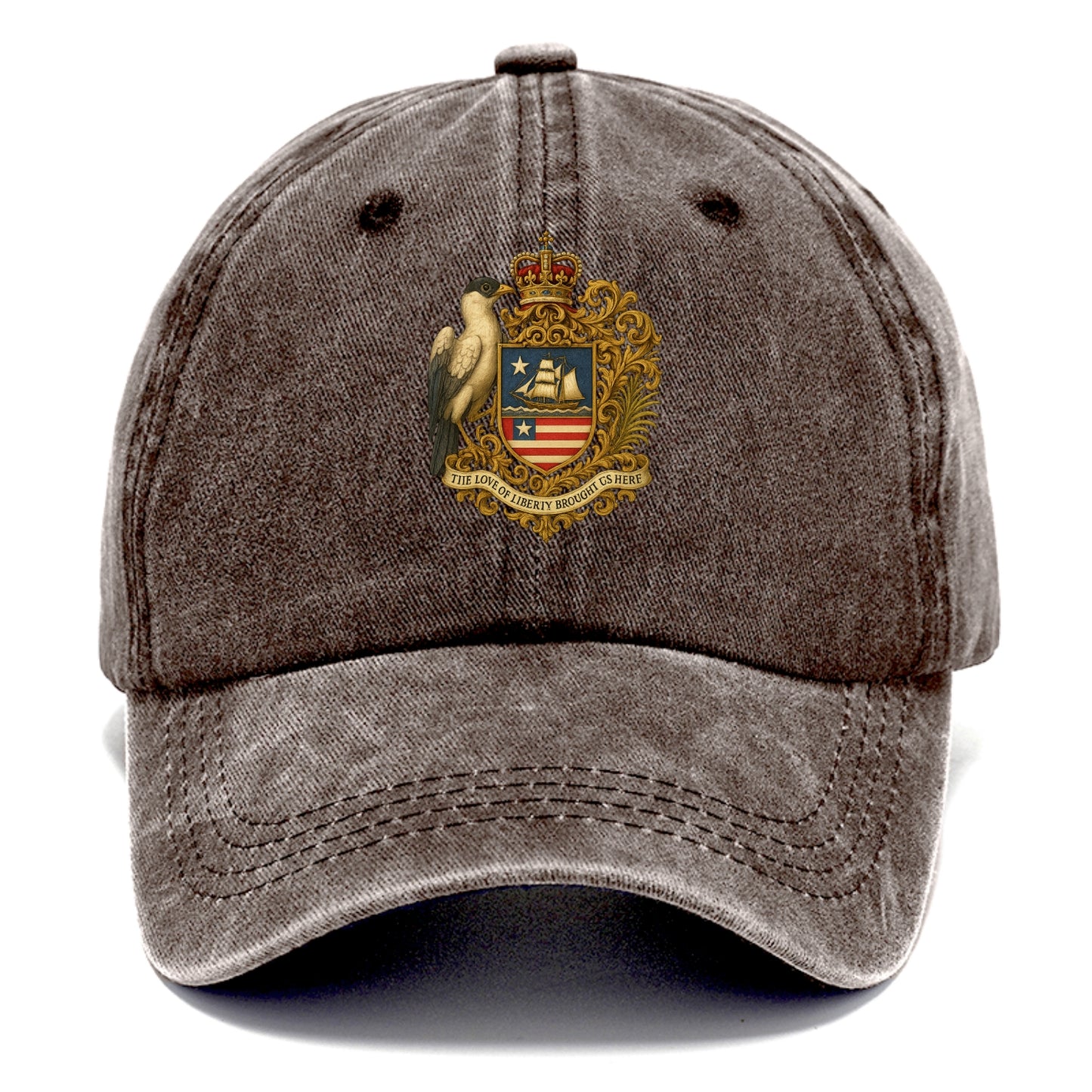 Liberia Pepper Bird Emblem  - Classic Cap - Brown
