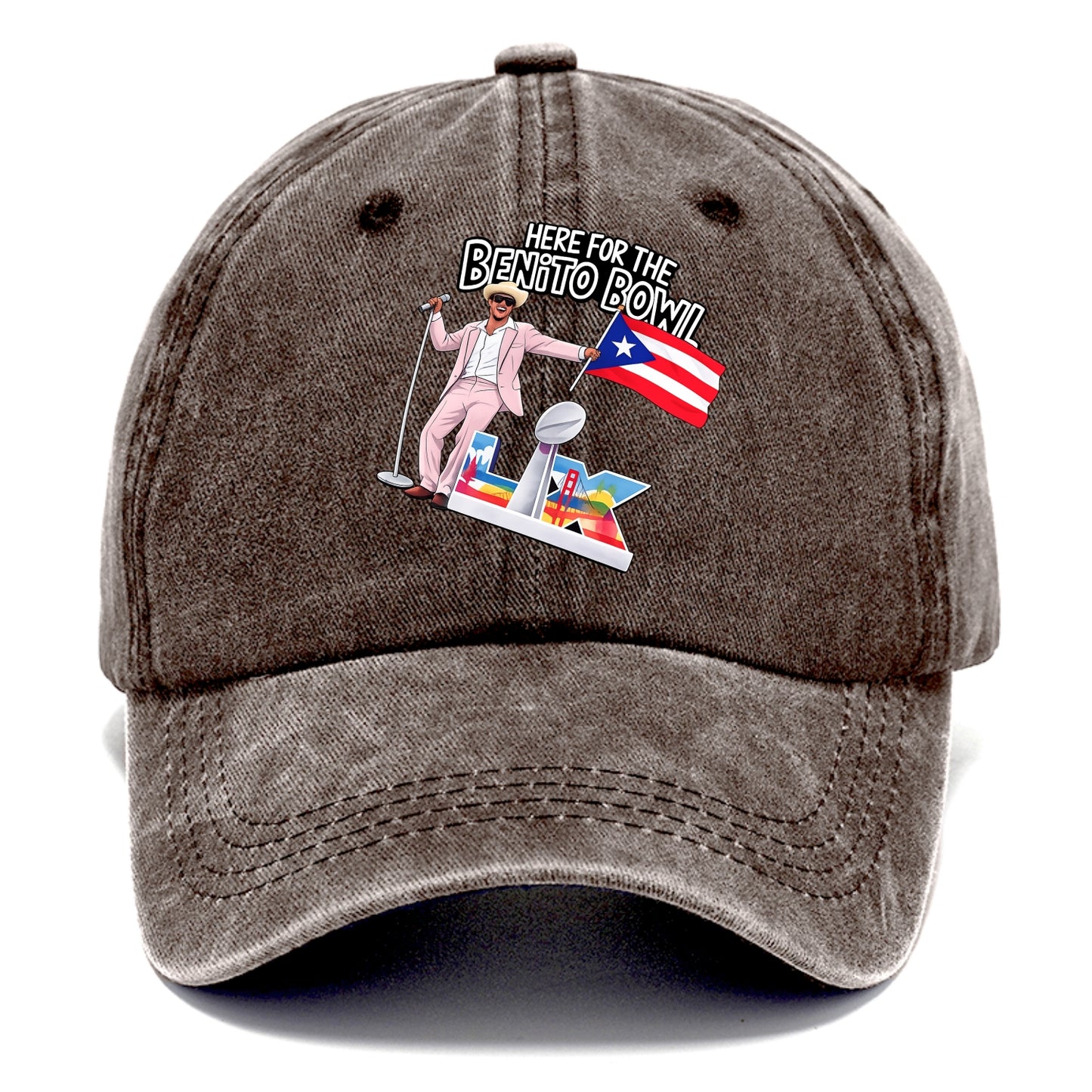 Here For The Bento Bowl - Classic Cap - Brown