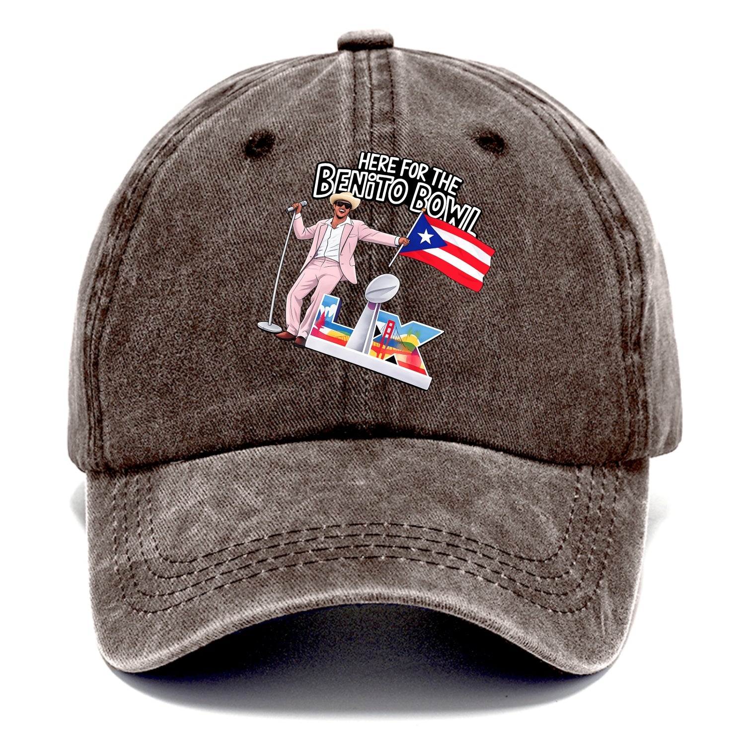 Here For The Bento Bowl - Classic Cap - Brown