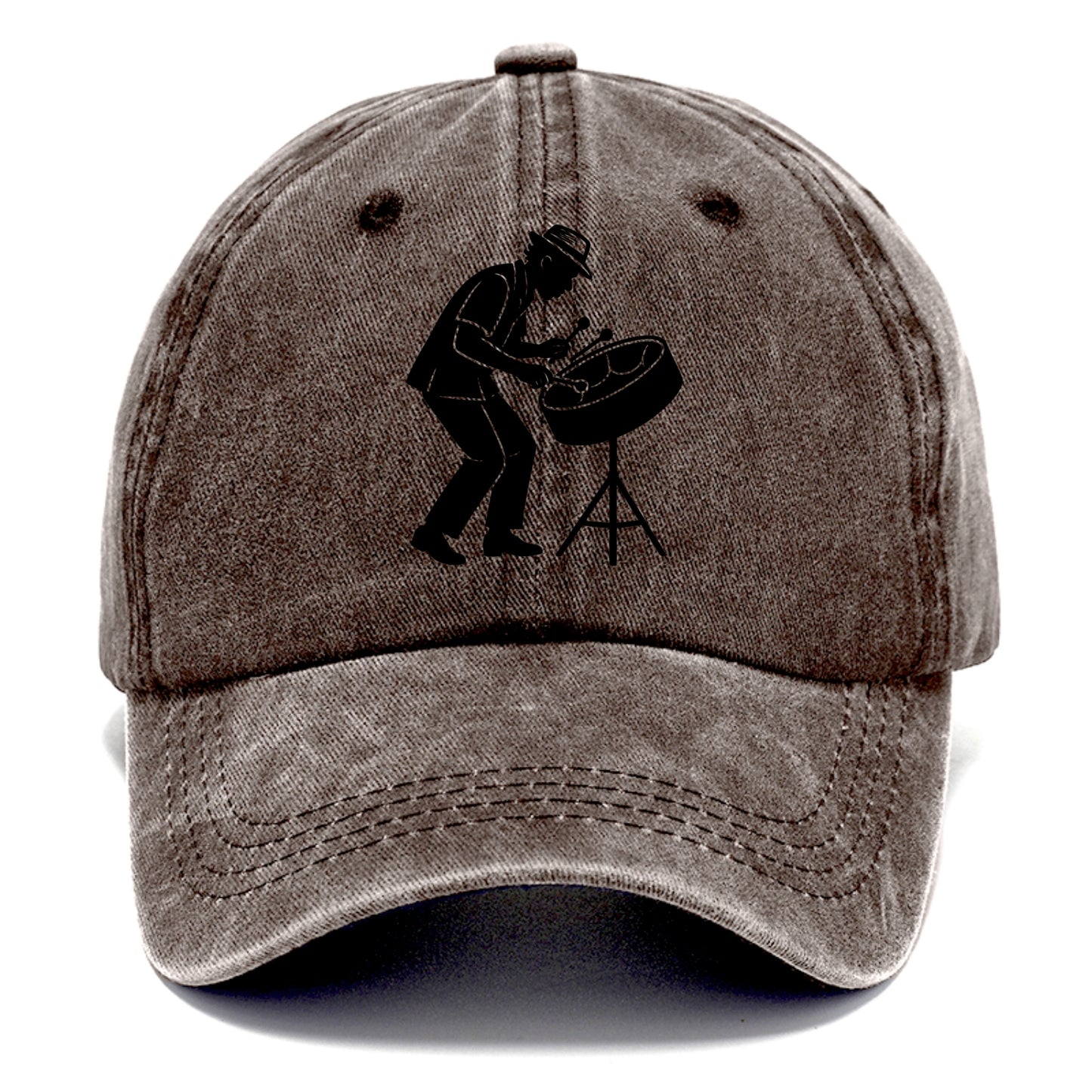 Steel drum player Caribbean rhythm - Classic Cap - Brown