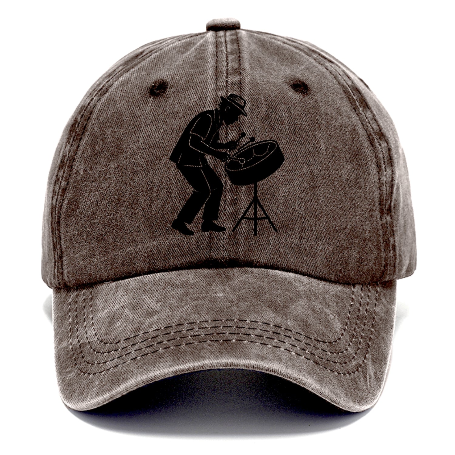 Steel drum player Caribbean rhythm - Classic Cap - Brown