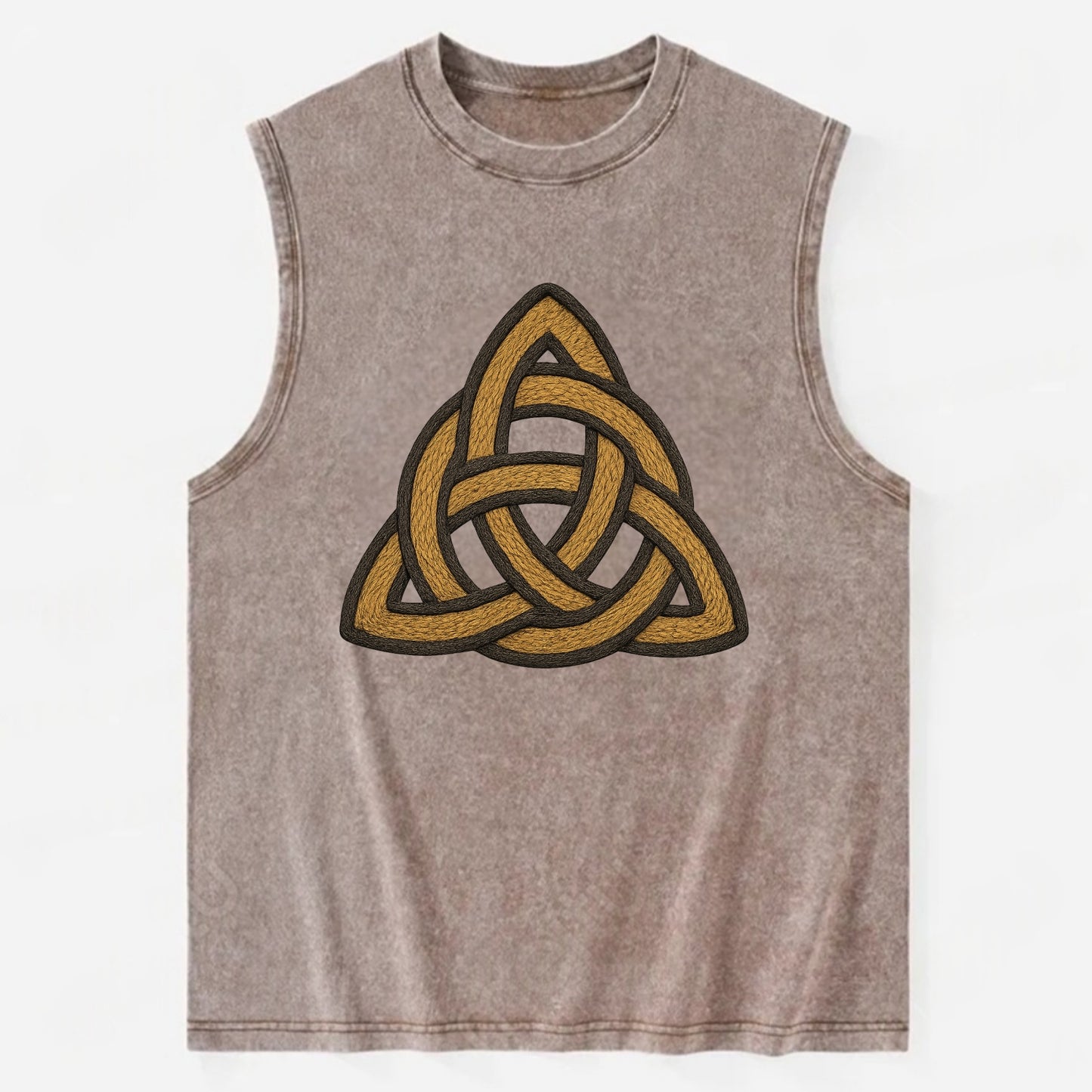 Trinity Knot  - Vintage Washed Tank - Brown