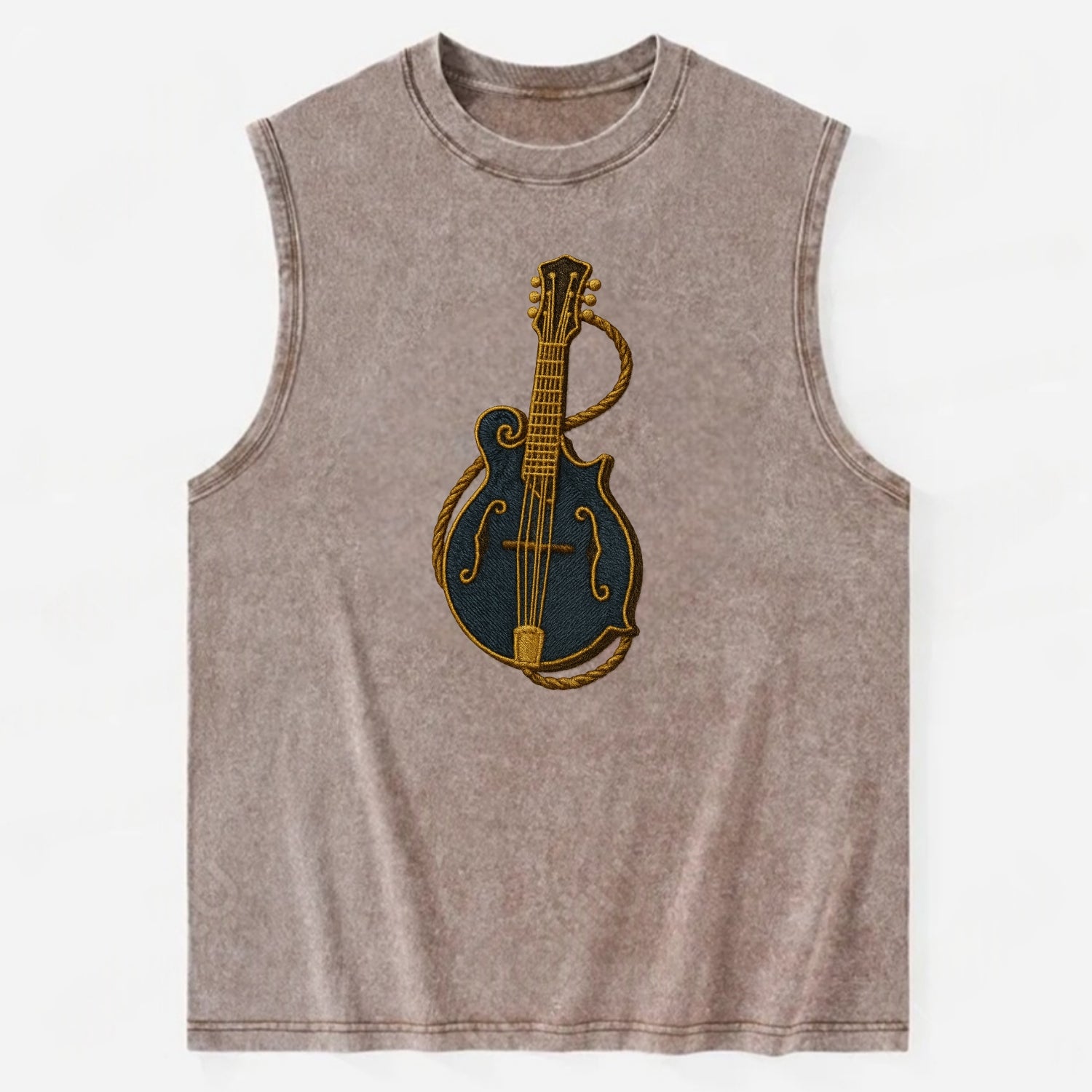 Mandolin  - Vintage Washed Tank - Brown