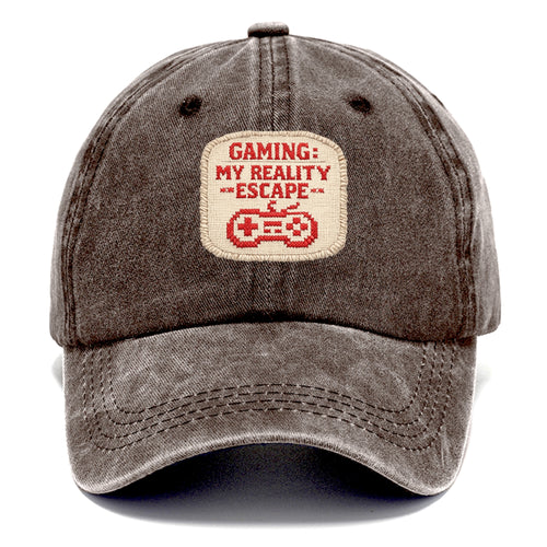 GAMING: MY REALITY ESCAPE - red game escape - red - gaming reality escape - Classic Cap