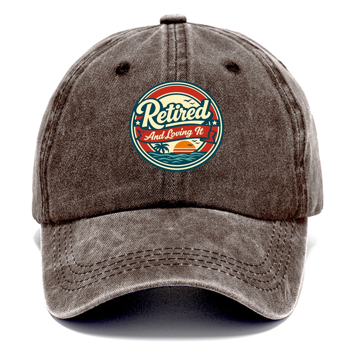 Carefree Retirement Emblem - Classic Cap - Brown