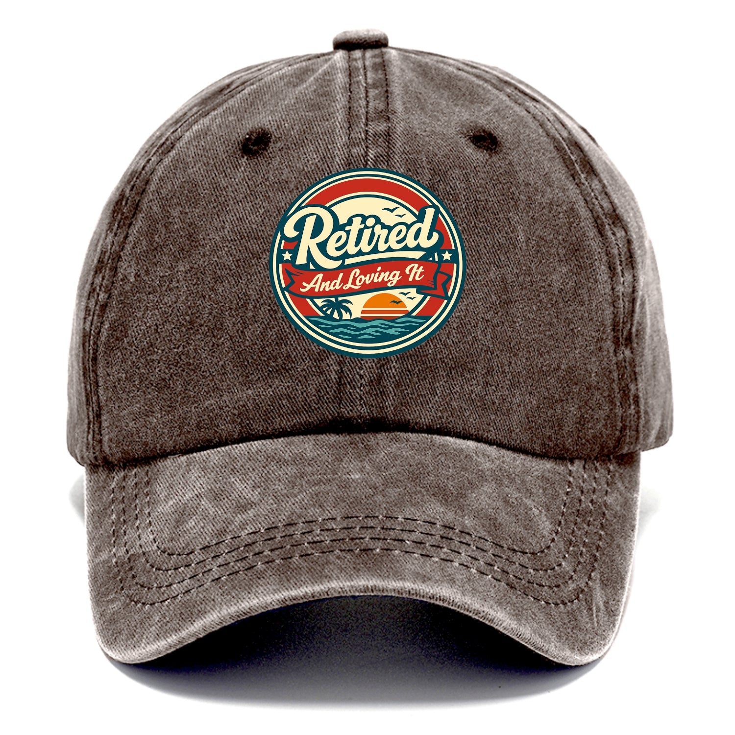 Carefree Retirement Emblem - Classic Cap - Brown