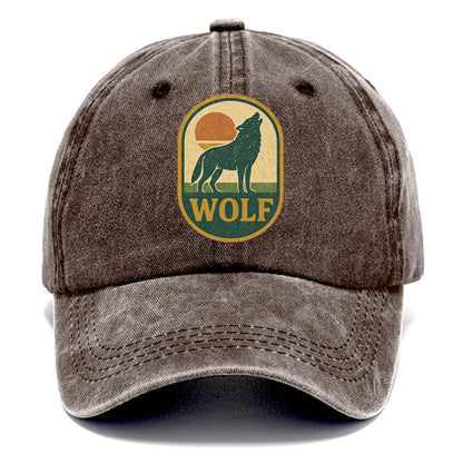 Carbon Fiber Wolf  - Classic Cap - Brown