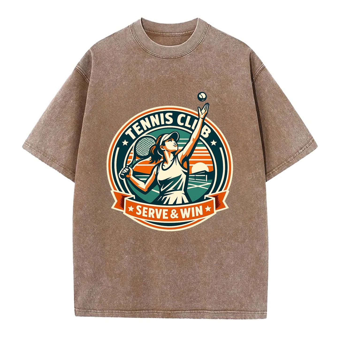 Ace of the Court - Vintage T-shirt - Brown