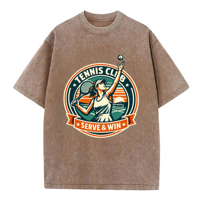 Ace of the Court - Vintage T-shirt - Brown