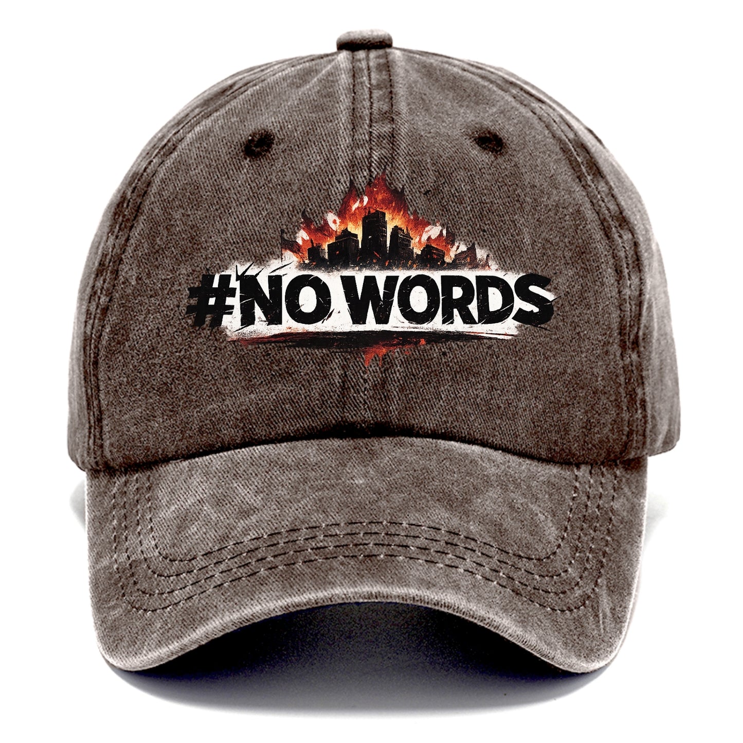 No Words - Classic Cap - Brown