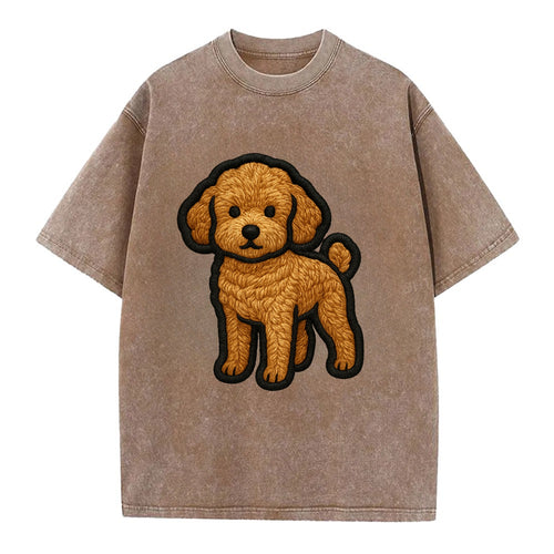 Toy Poodle - Trendy miniature design wit - Vintage T-shirt