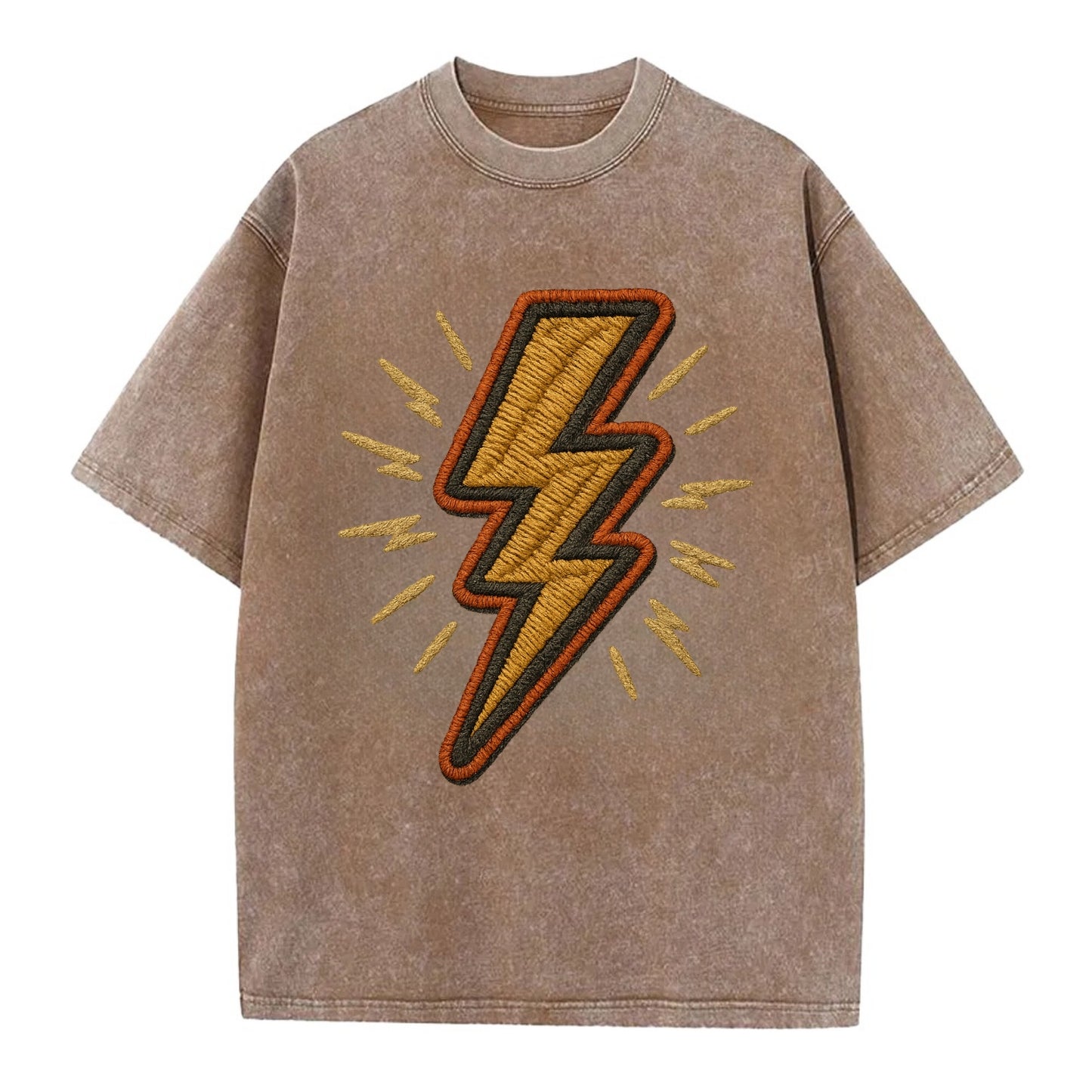 Lightning Bolt  - Vintage T-shirt - Brown