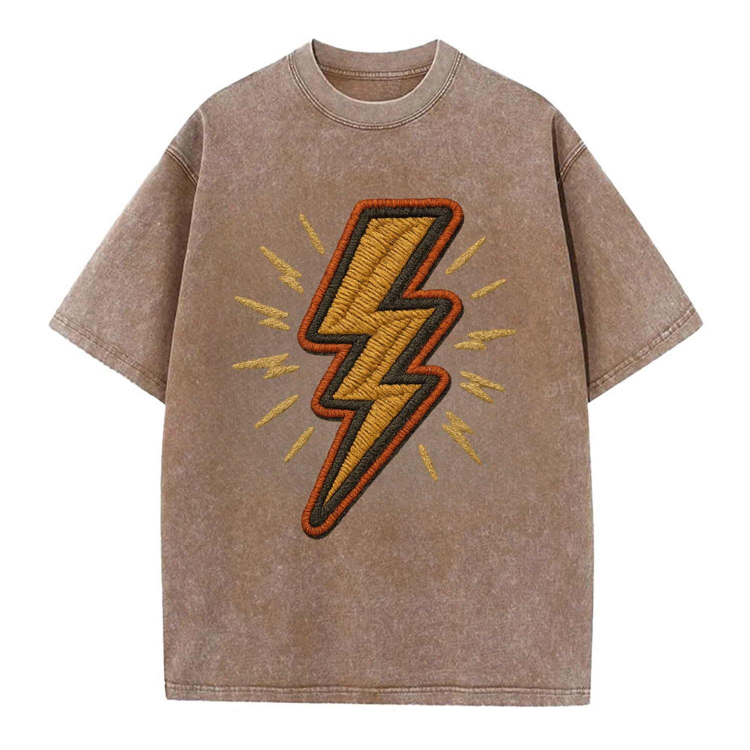 Lightning Bolt  - Vintage T-shirt - Brown