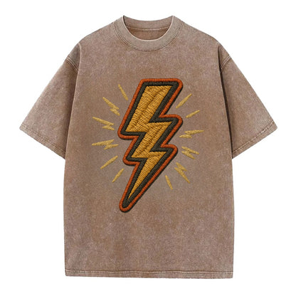 Lightning Bolt  - Vintage T-shirt - Brown