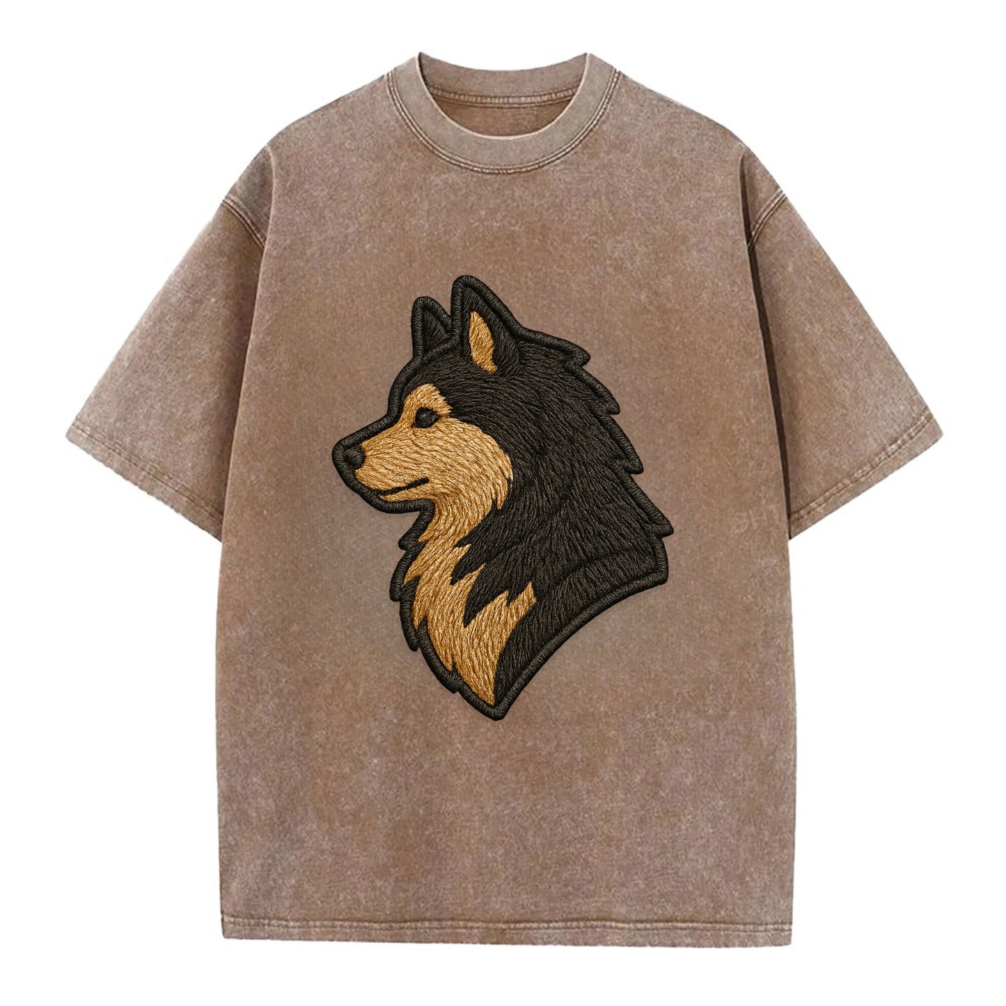 Finnish Lapphund - Modern Arctic breed l - Vintage T-shirt - Brown