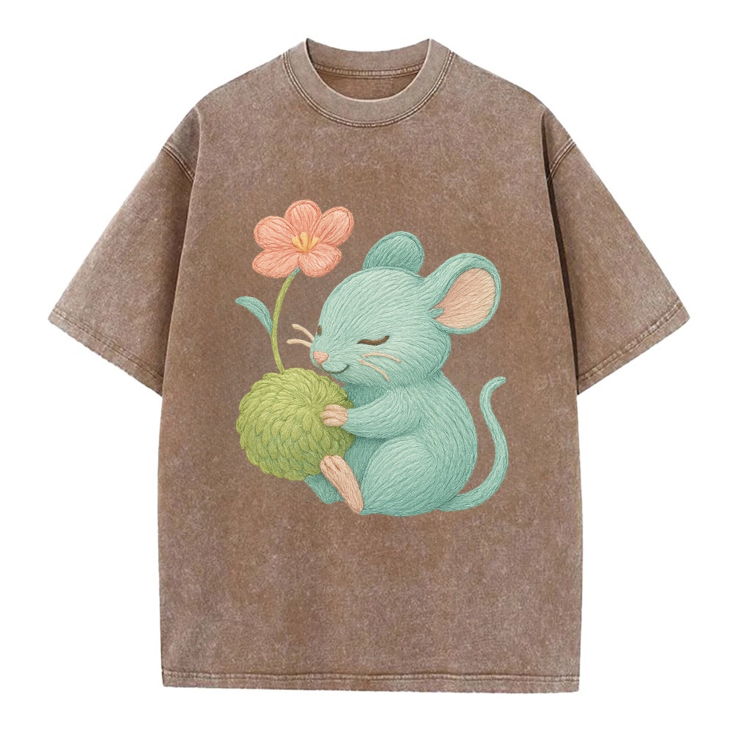 Mint Mouse - Vintage T-shirt - Brown