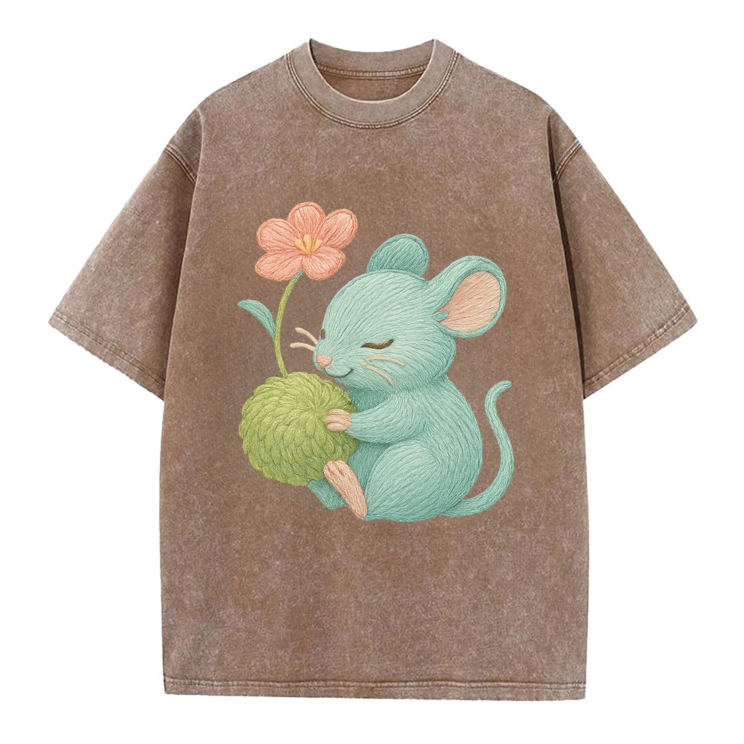Mint Mouse - Vintage T-shirt - Brown