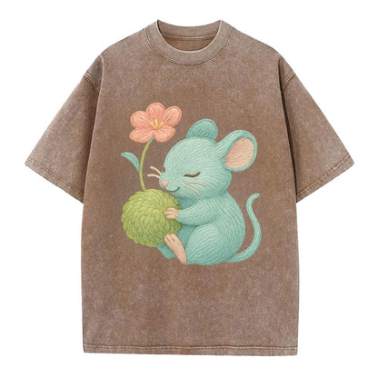 Mint Mouse - Vintage T-shirt - Brown