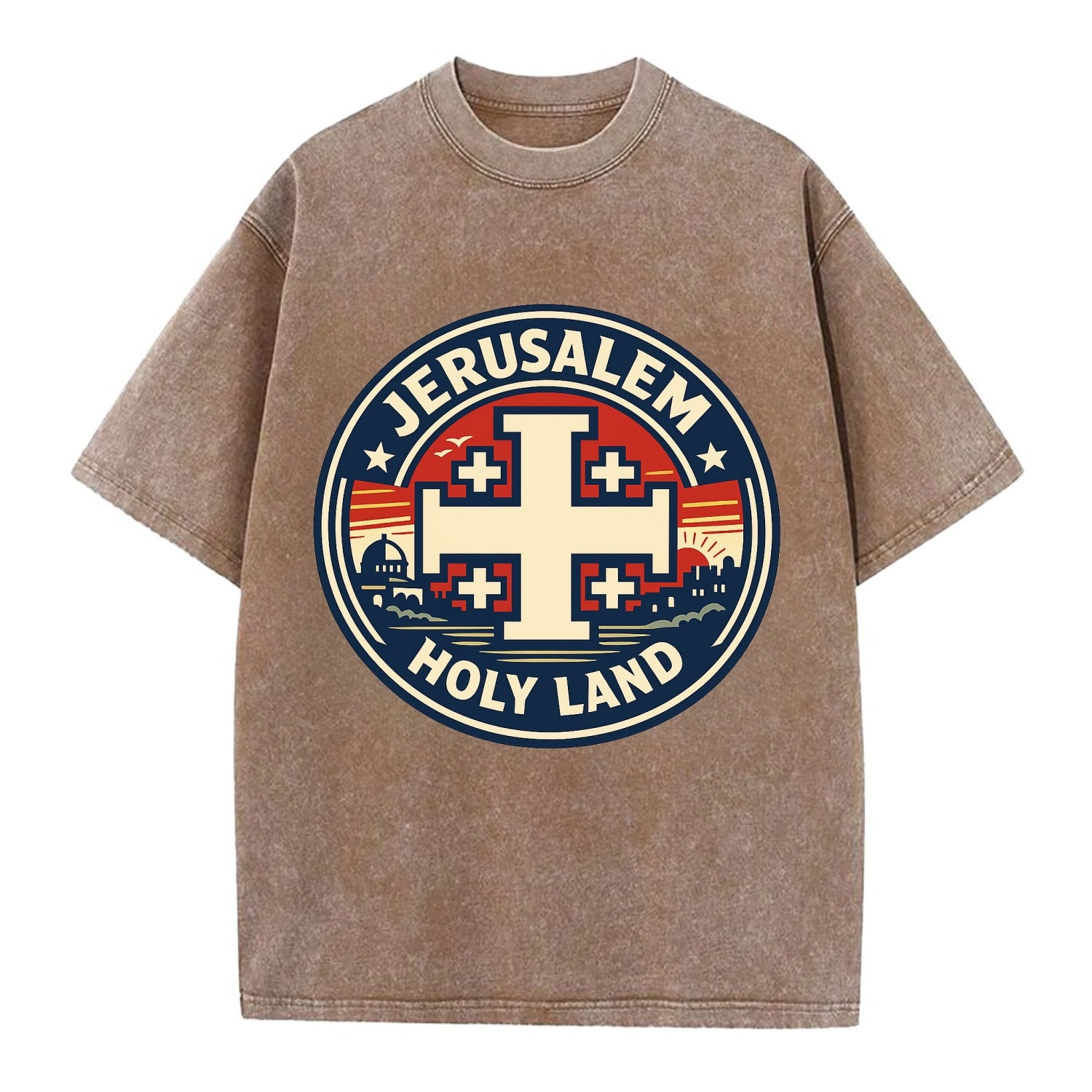 Heritage of the Cross - Vintage T-shirt - Brown