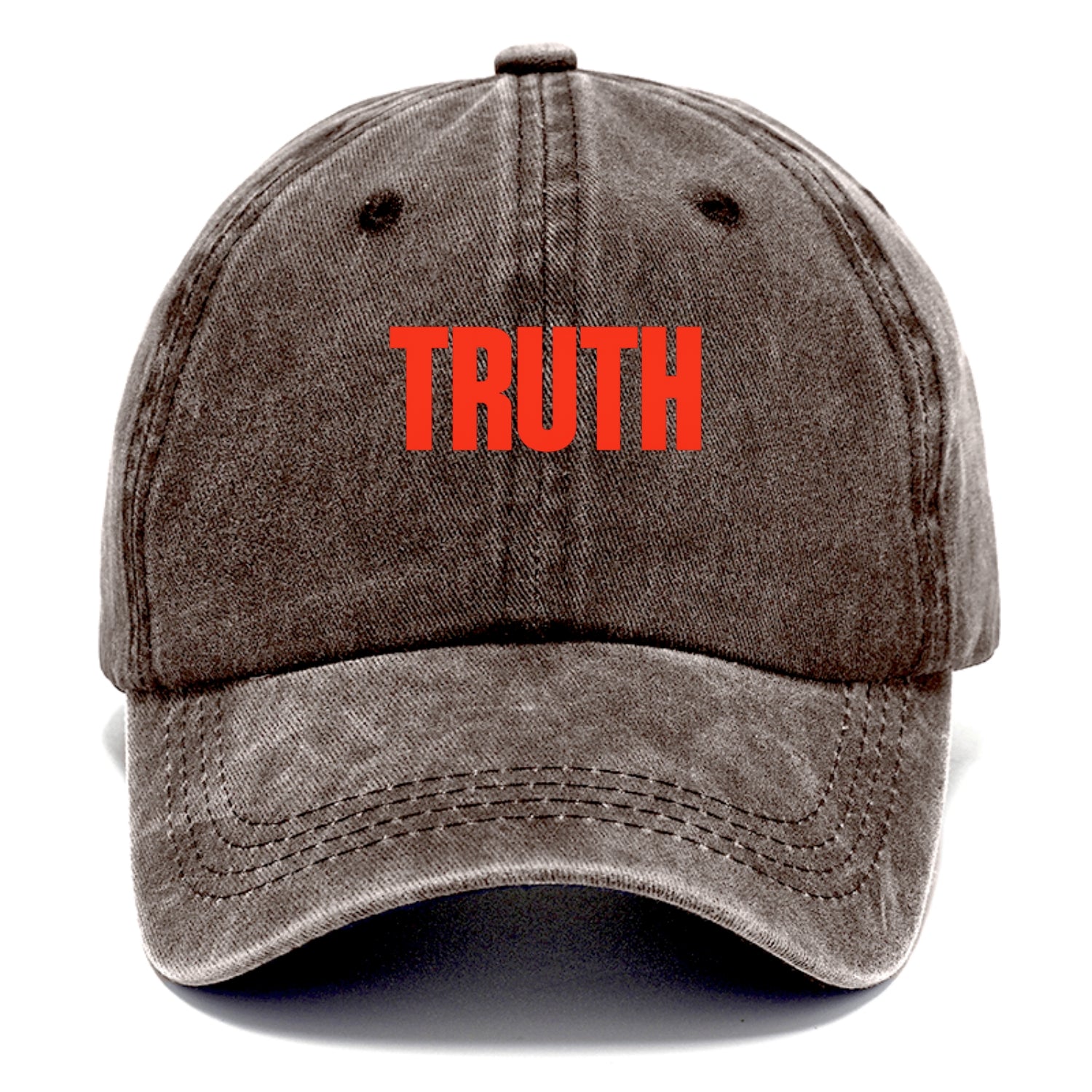 Bold typography design - "TRUTH" - honesty, reality - Classic Cap - Brown