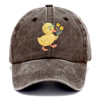 Yellow Duckling - Classic Cap - Brown