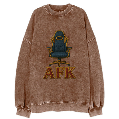 AFK   - Vintage Sweatshirt - Brown