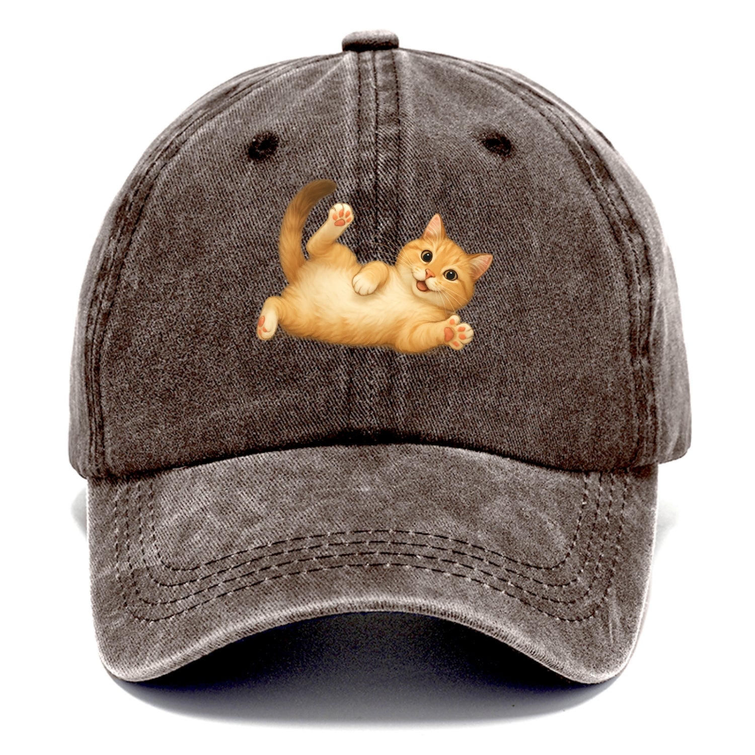 Therapy Cat  - Classic Cap - Brown