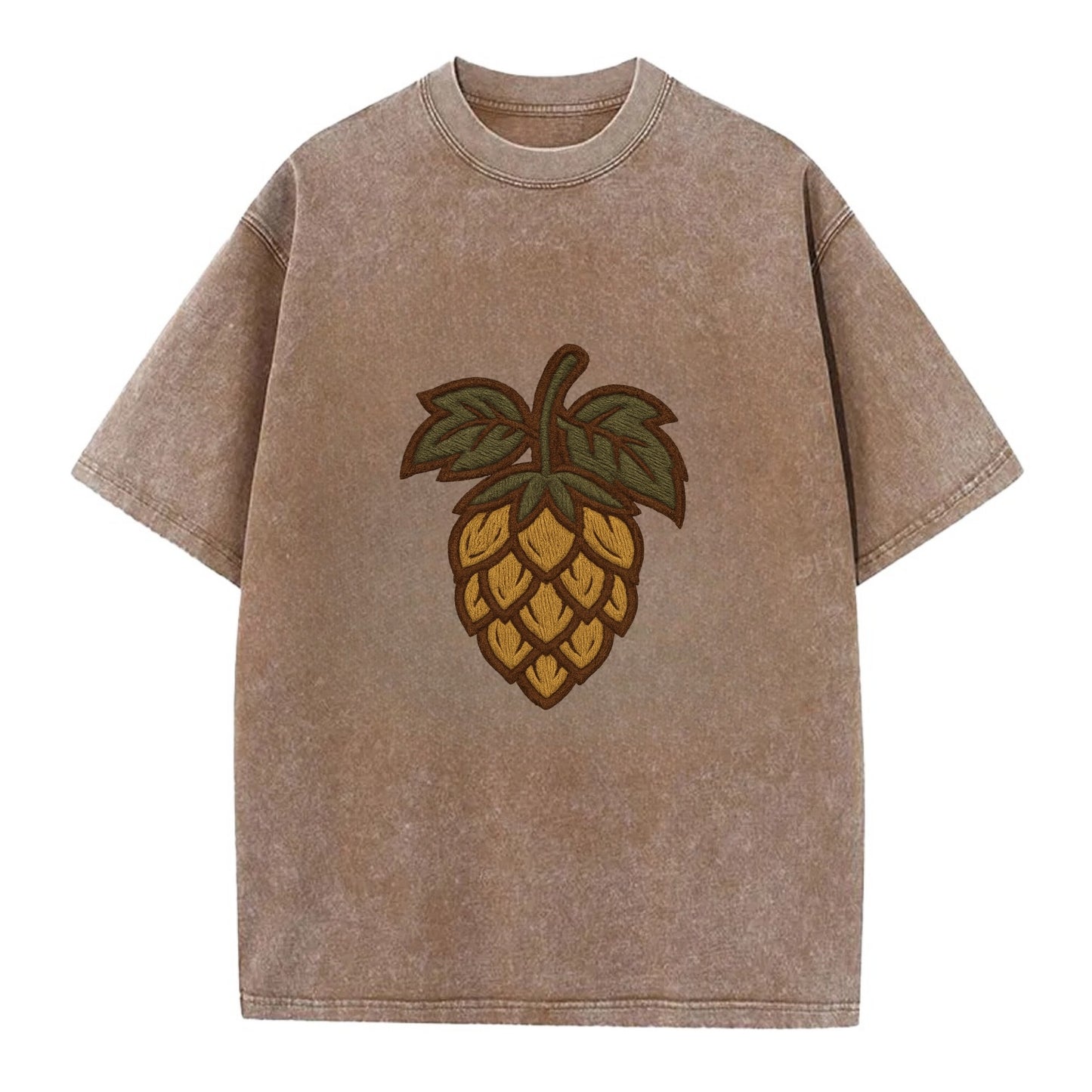 Hop Cone  - Vintage T-shirt - Brown