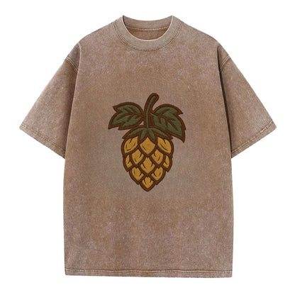 Hop Cone  - Vintage T-shirt - Brown