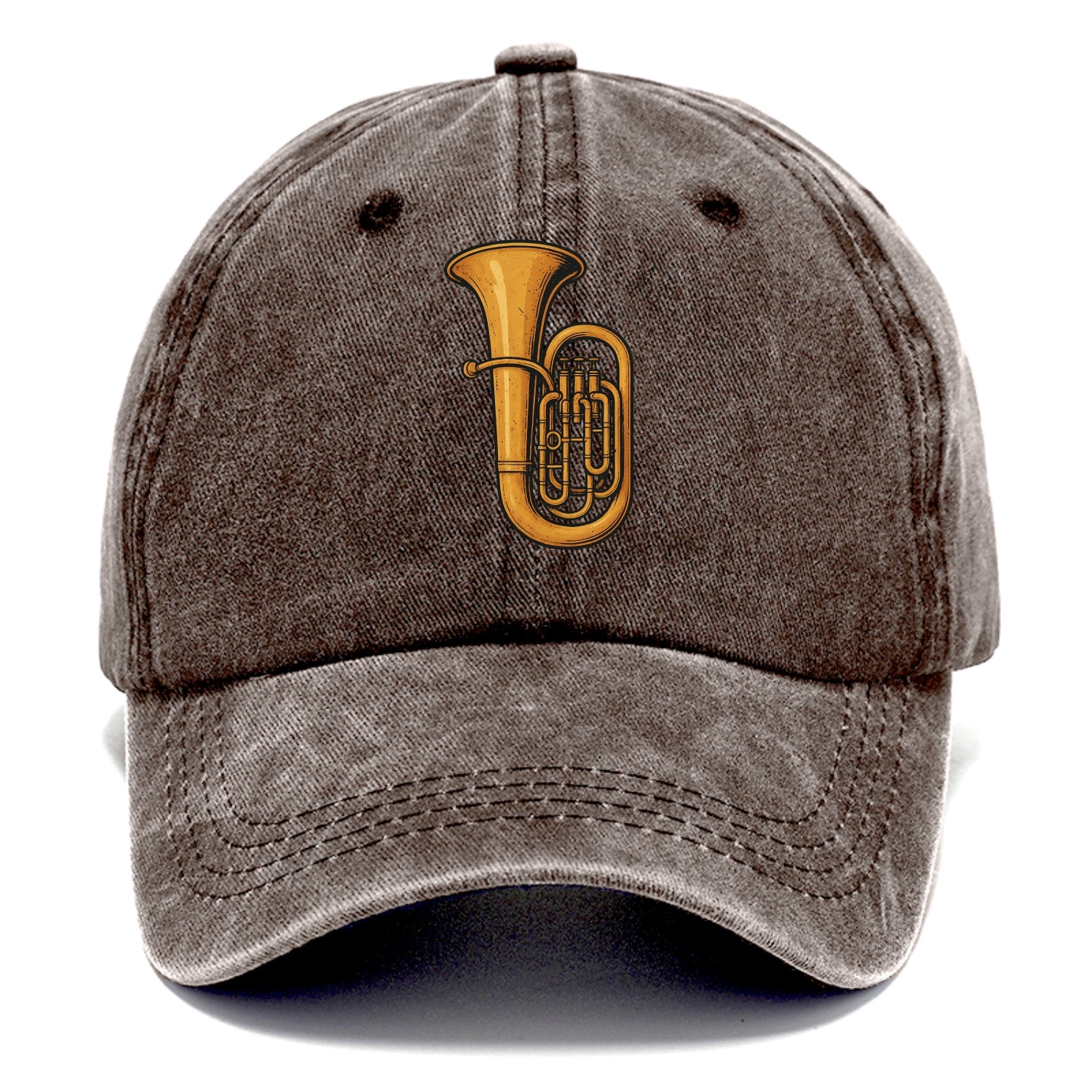 Tuba with large brass bell - Classic Cap - Brown