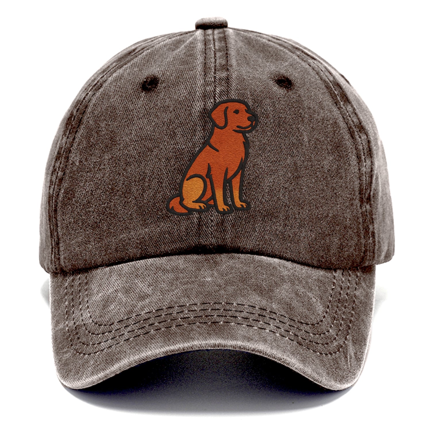 Nova Scotia Duck Tolling Retriever - Red embroidered pose - Classic Cap - Brown