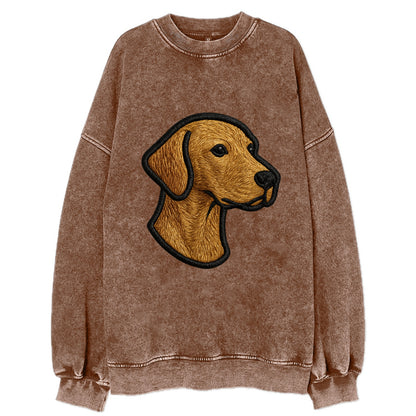 Vizsla - Modern noble design with bold b - Vintage Sweatshirt - Brown