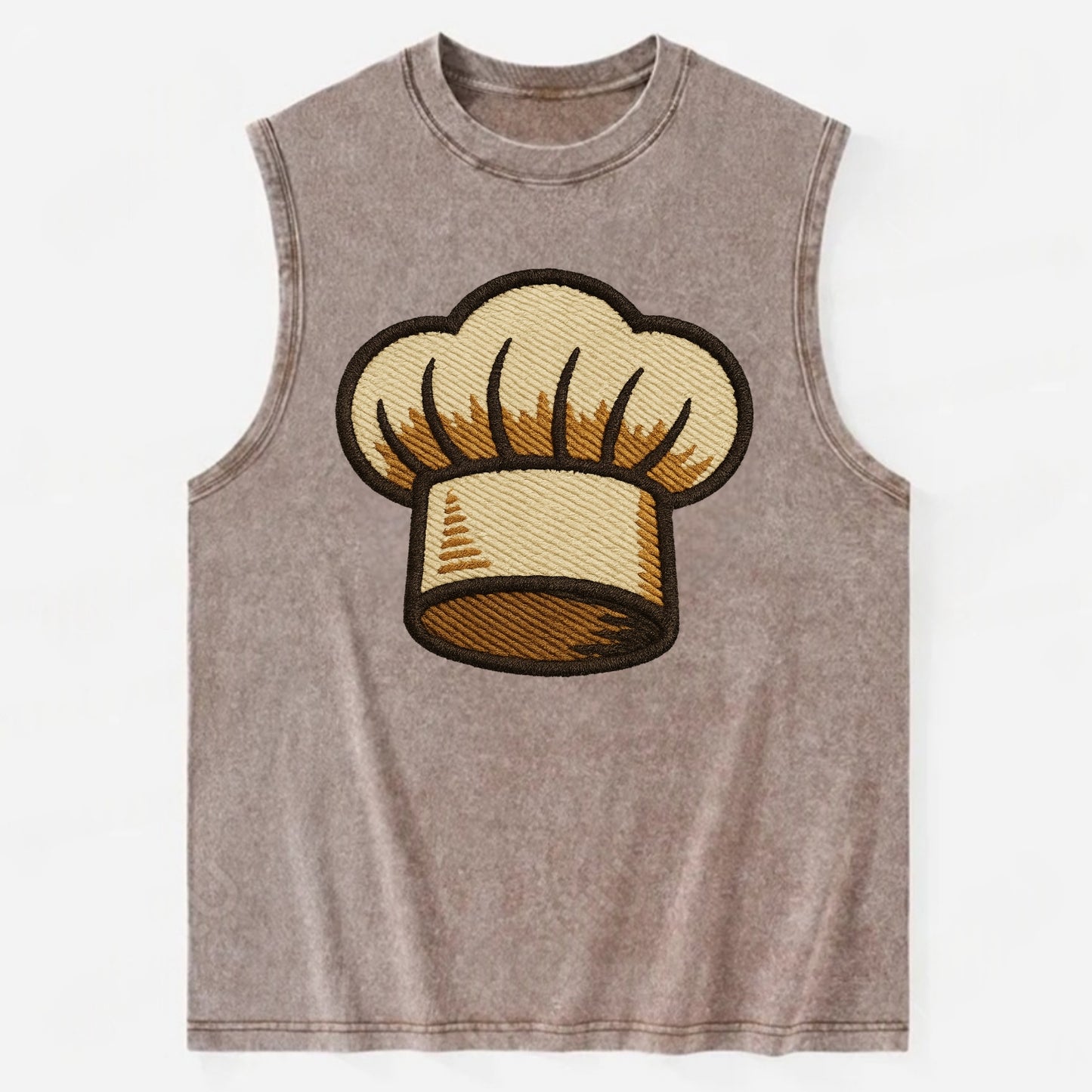 Chef Hat  - Vintage Washed Tank - Brown