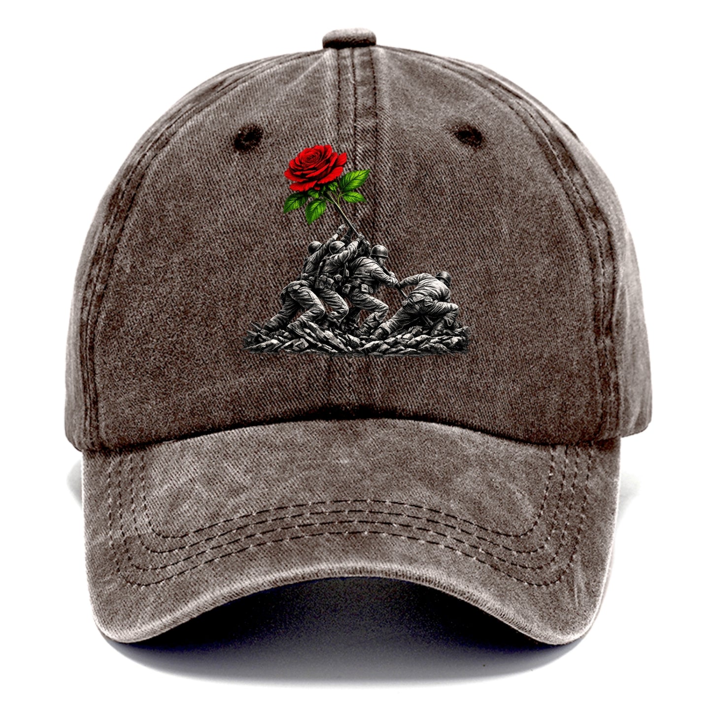 Iwo Jima Rose - Classic Cap - Brown