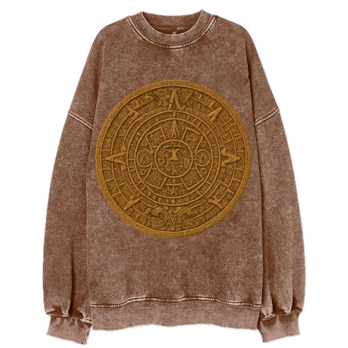 Aztec Calendar  - Vintage Sweatshirt