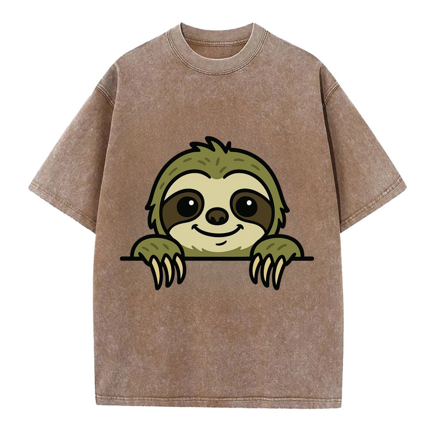 Sloth  - Vintage T-shirt - Brown