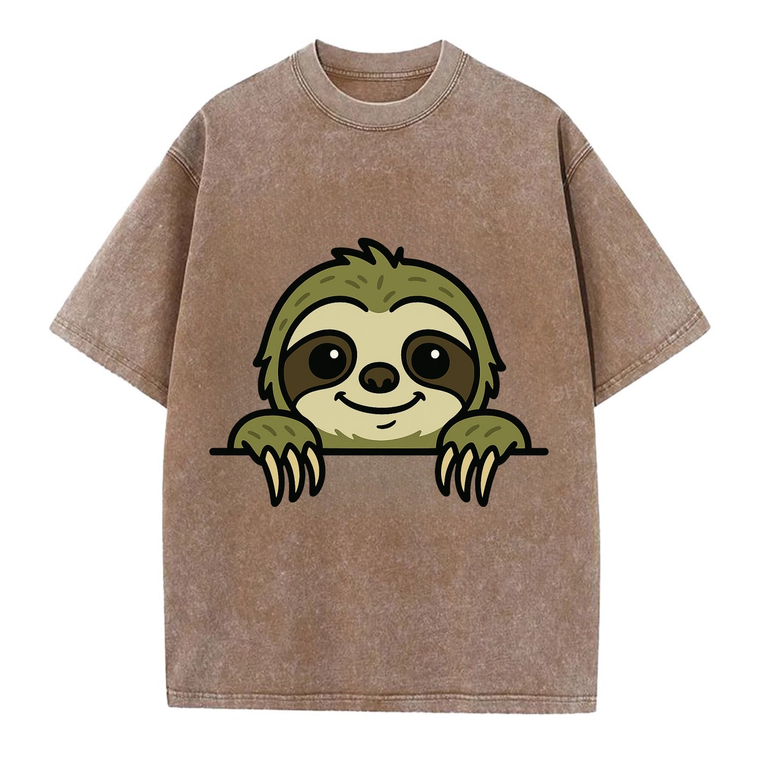 Sloth  - Vintage T-shirt - Brown