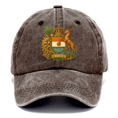 Niger Heritage Badge  - Classic Cap - Brown