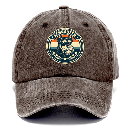 Noble Schnauzer Emblem - Classic Cap - Brown