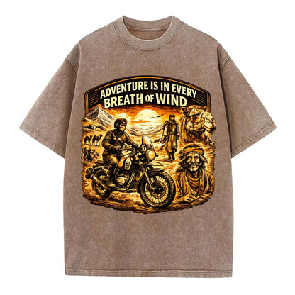 Adventure Vintage Rides - Vintage T-shirt - Brown