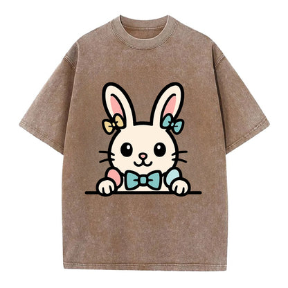 Easter Bunny  - Vintage T-shirt - Brown