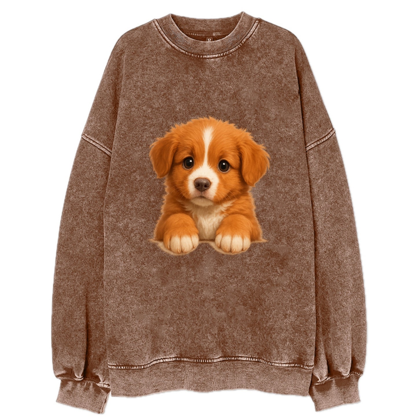Nova Scotia Duck Tolling Retriever  - Vi - Vintage Sweatshirt - Brown