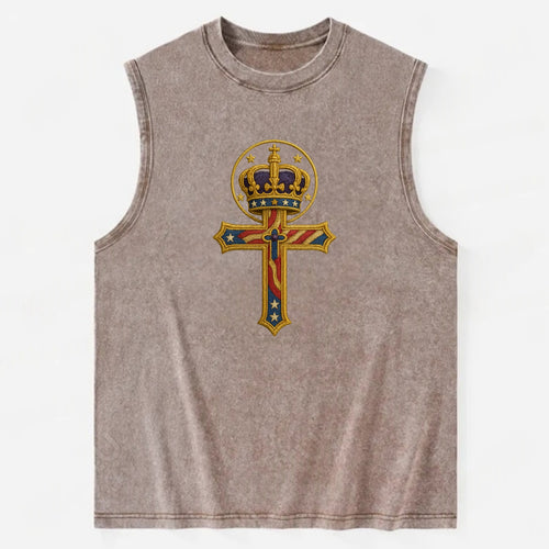 Cross and Crown  - Vintage Washed Tank