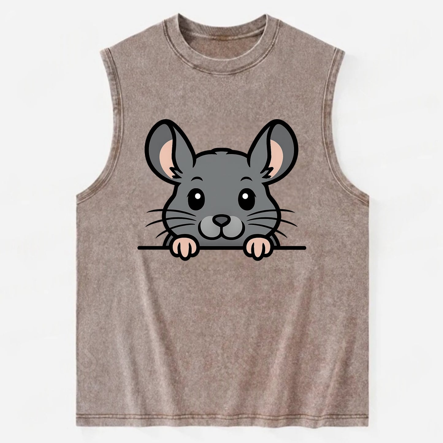 Chinchilla  - Vintage Washed Tank - Brown
