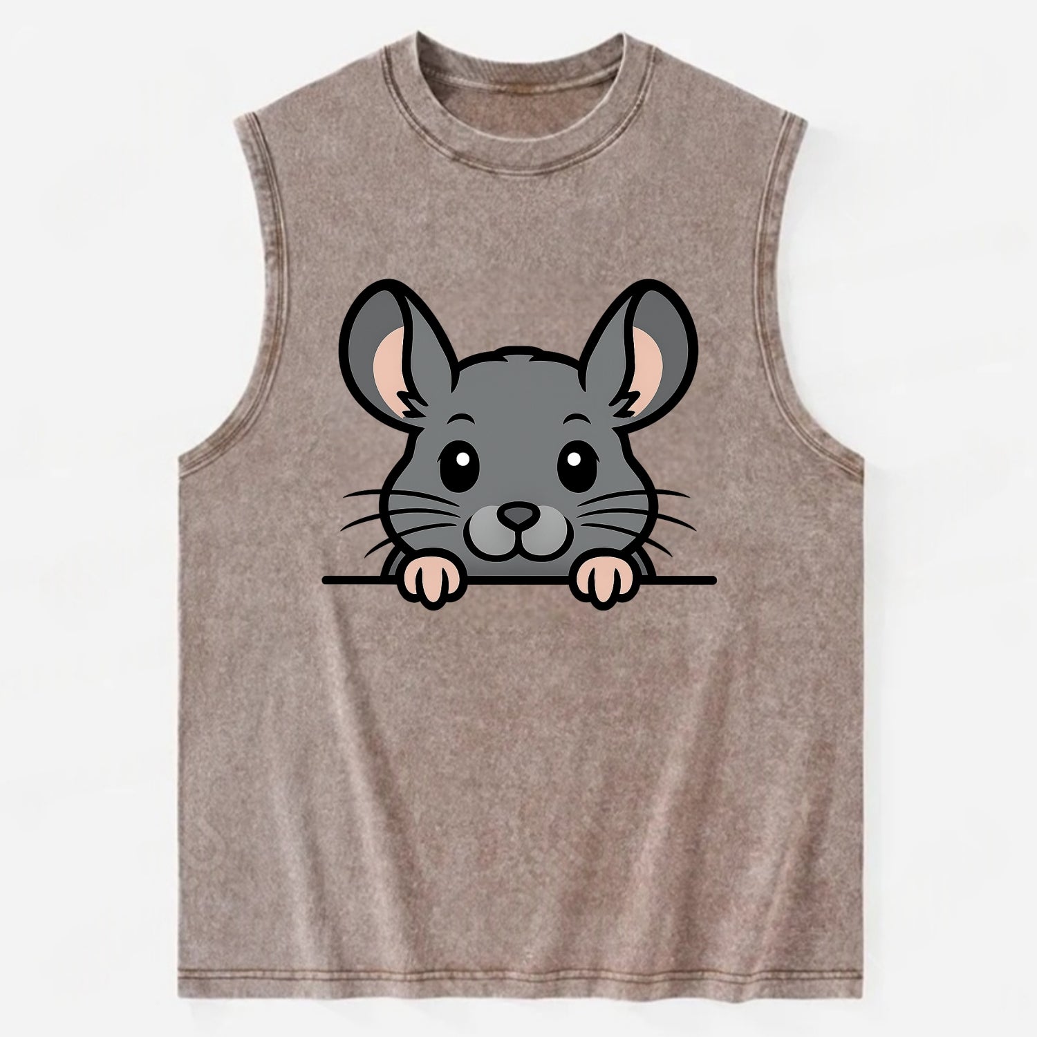 Chinchilla  - Vintage Washed Tank - Brown