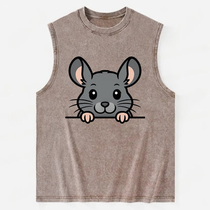 Chinchilla  - Vintage Washed Tank - Brown