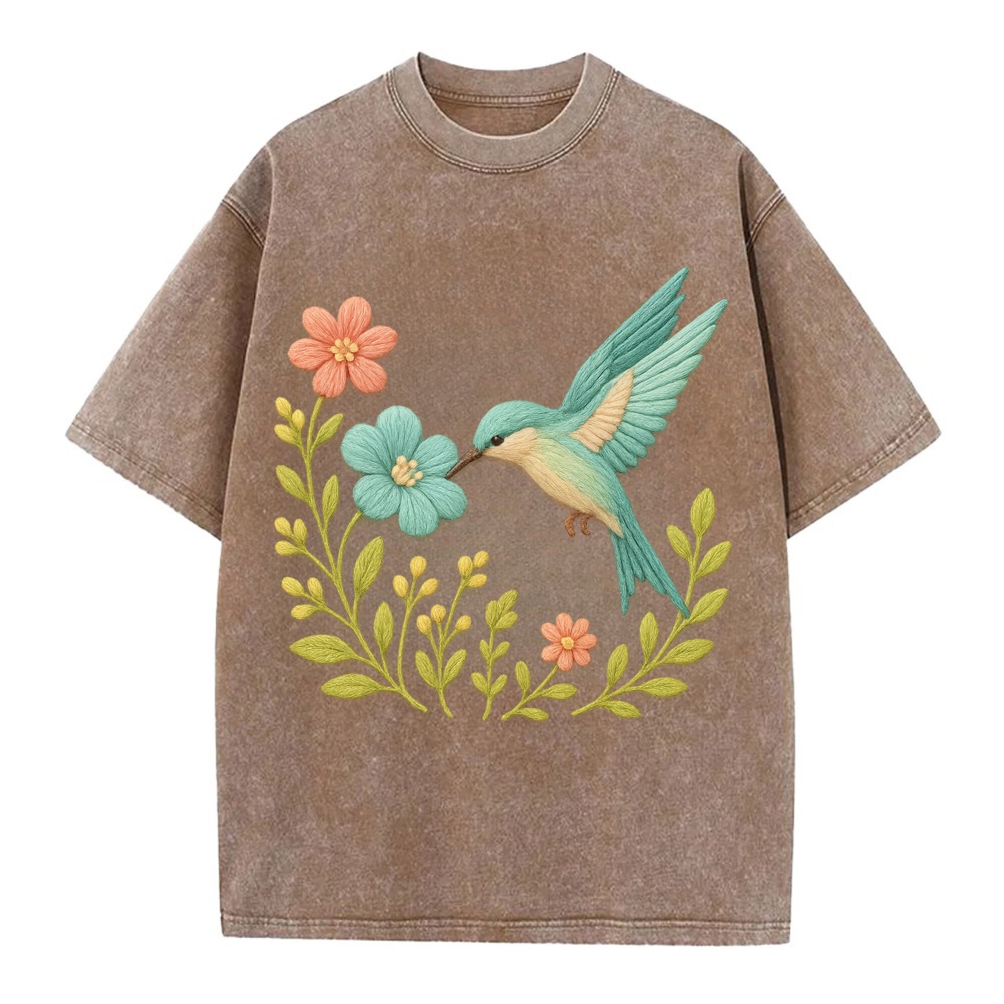 Mint Bee-Eater - Vintage T-shirt - Brown