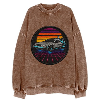 Retro Future - Vintage Sweatshirt - Brown